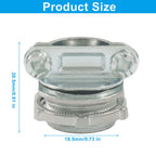 Zorveiio 3/8 Inch Clamp Type Cable Connectors, 24 Pack