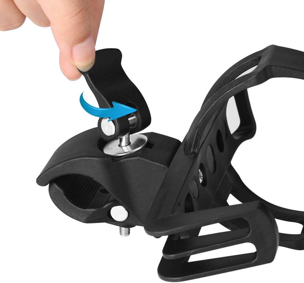 2 Pack Bike Water Bottle Holders No Screws, Universal Bike Cup Holder, 360 Degree Rotatable Bike Water Bottle Cage