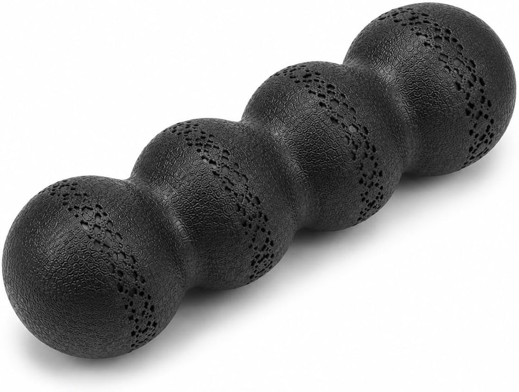 Double Peanut Massage Roller for Deep Tissue Relief, Spinal Alignment Gap, Micro-Perforation Texture, Back, Neck &