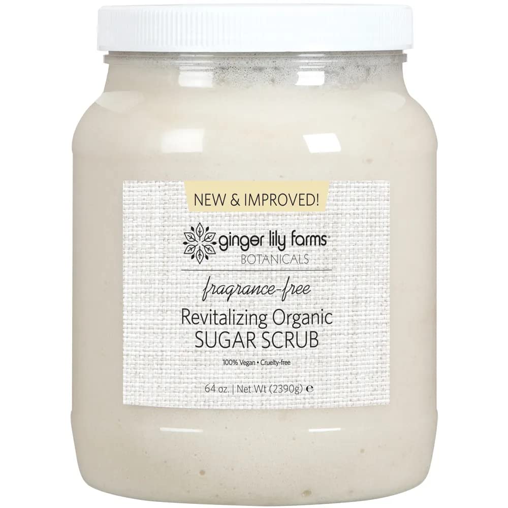 Botanicals Organic Sugar Scrub, 64oz, Fragrance Free