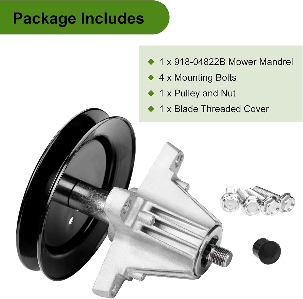918-04822B Spindle Assembly Fits for Craftsman Cub Troy Bilt Pony Bronco 42" Mower Deck Tractor, Come with All