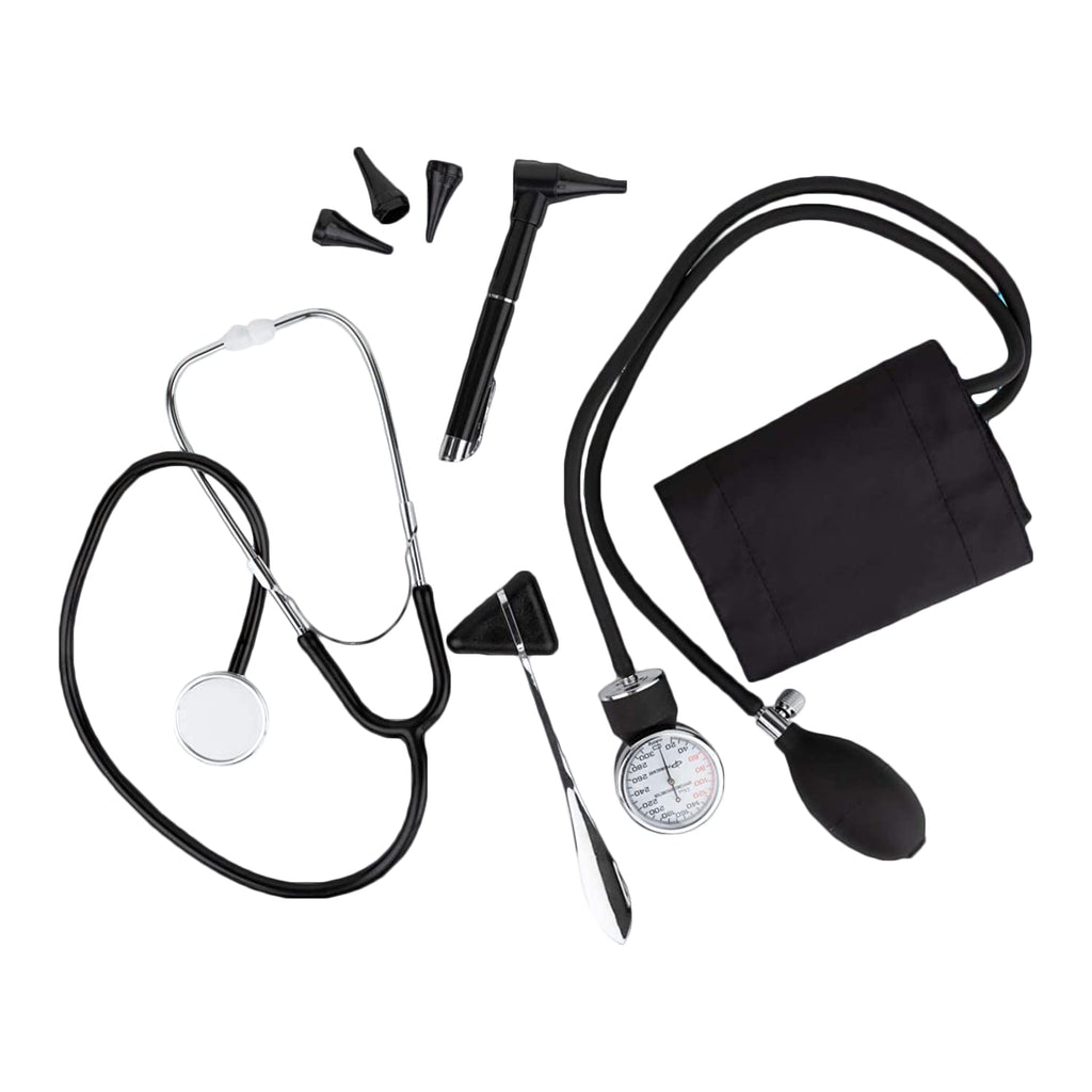 Nursing Starter kit, Adult Blood Pressure Cuff, Stethoscope, mini Otoscope kit & Taylor Neuro Hammer