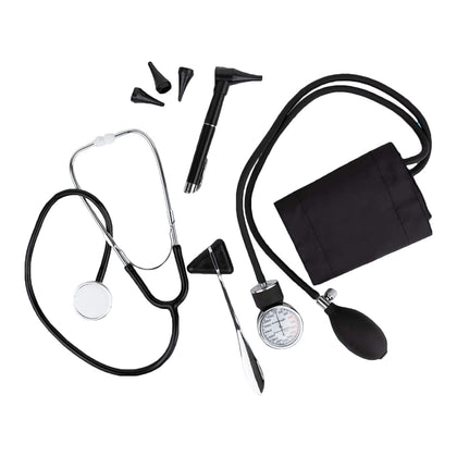 Nursing Starter kit, Adult Blood Pressure Cuff, Stethoscope, mini Otoscope kit & Taylor Neuro Hammer
