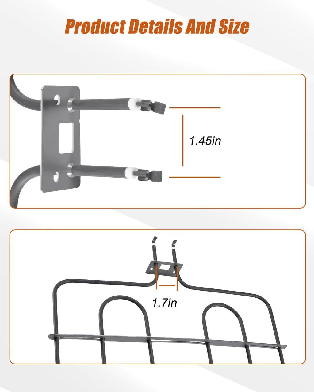 DG47-00045A Broil Element Heater Fit for Samsung Electric Freestanding Range Oven Heating Element Replace AP5577663 3553995 PS4240842 EAP4240842