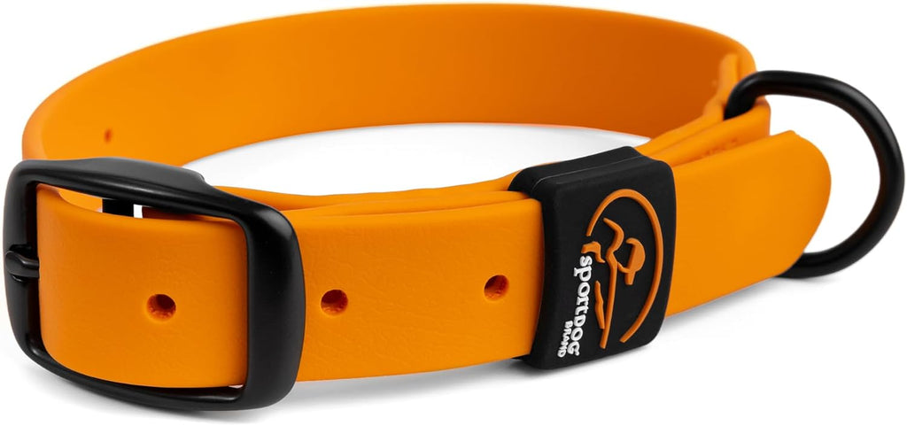 Rugged Utility Dog Collar, Orange, Medium