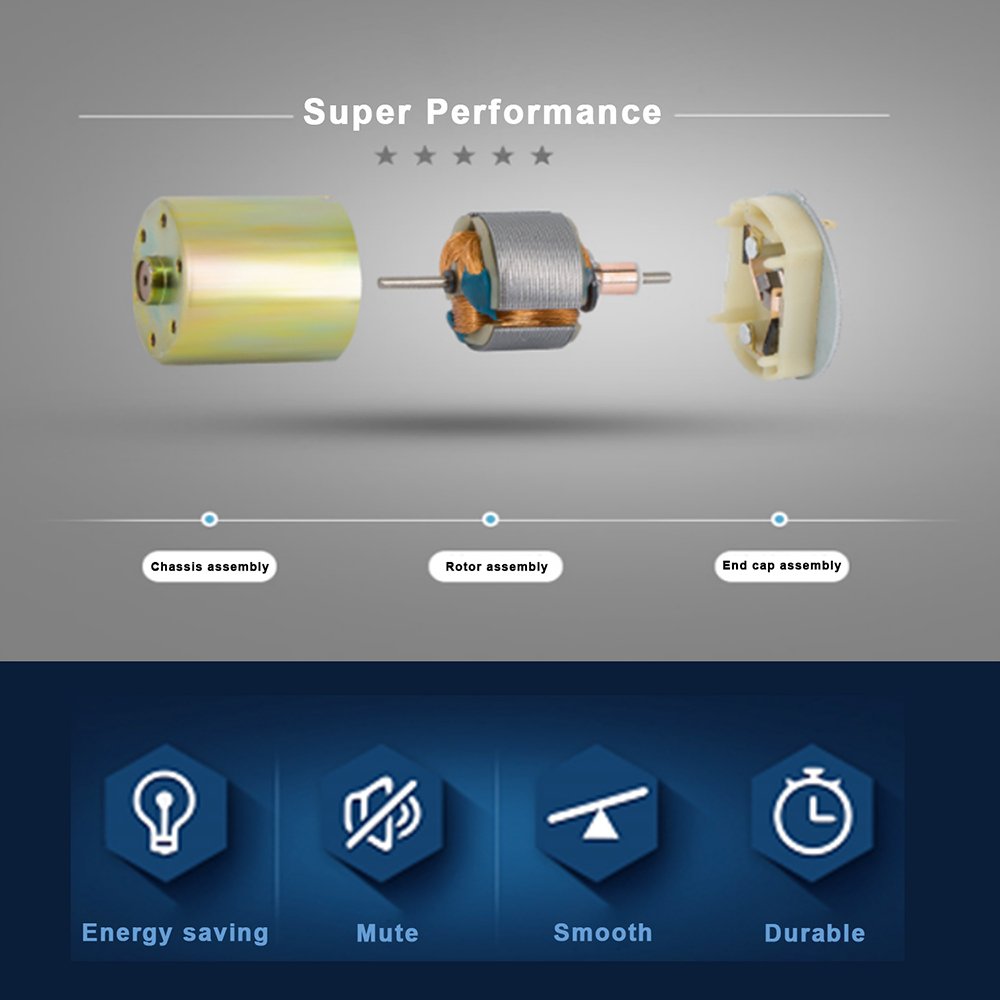 DC 12V 120RPM Gear Motor High Torque Electric Micro Speed Reduction Geared Motor Eccentric Output Shaft 37mm Diameter Gearbox