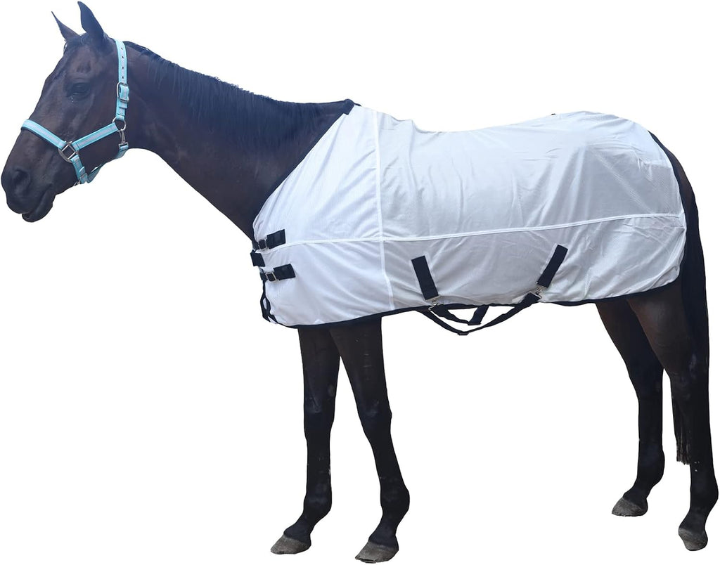 Horse Fly Sheet, Standard Neck, Breathable Fine Mesh Summer Sheet