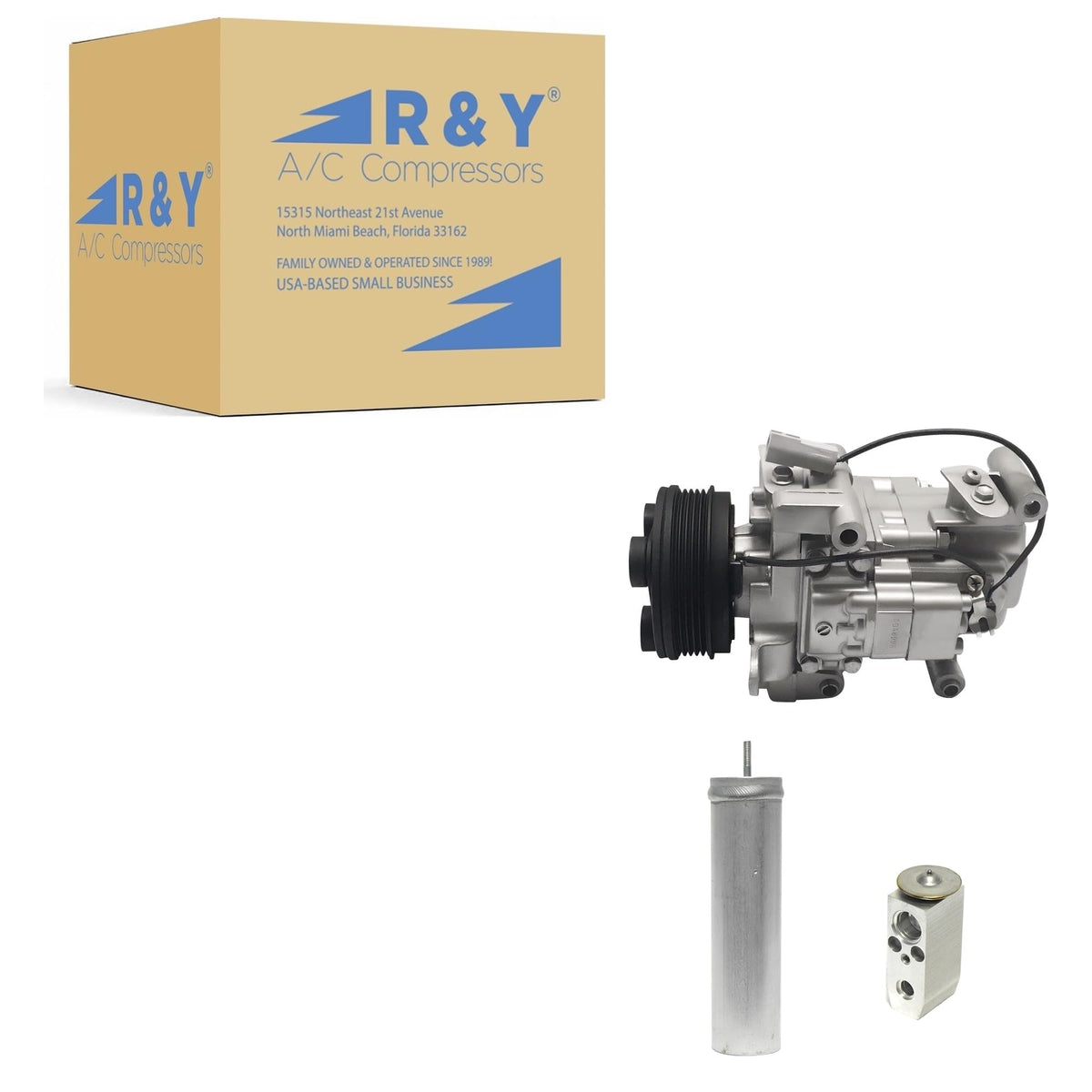 RYC Automotive Air Conditioning Compressor and Clutch Kit KT AC47-01