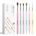 Nail Art Brushes Set, 6pcs Nail Art Design Pen Painting Tools