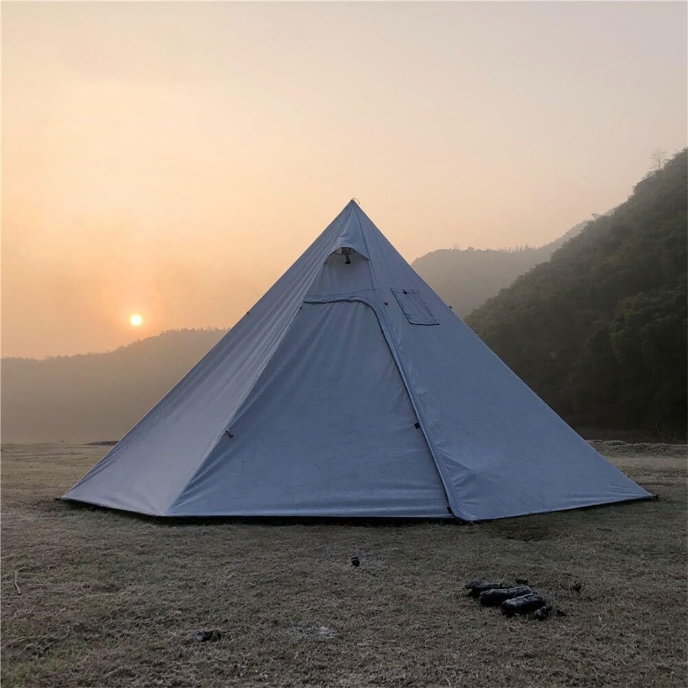 Lightweight Pyramid For Camping Tent Yurt Teepee With Fireproof Features And Ventilation For Safe Cooking Experience