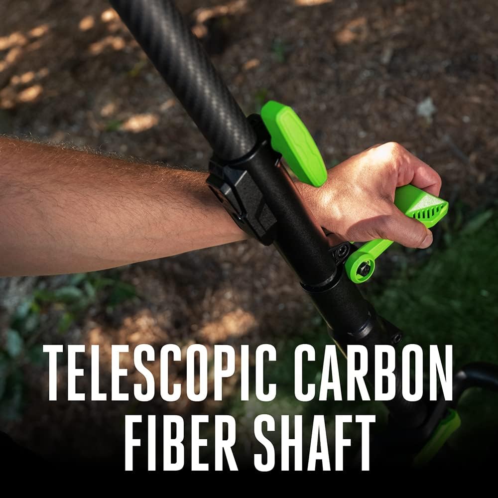 Pole Saw for Tree Trimming, Cordless Electric Pole Saw with Telescopic LED Cut Line Indicator, Battery and Charger