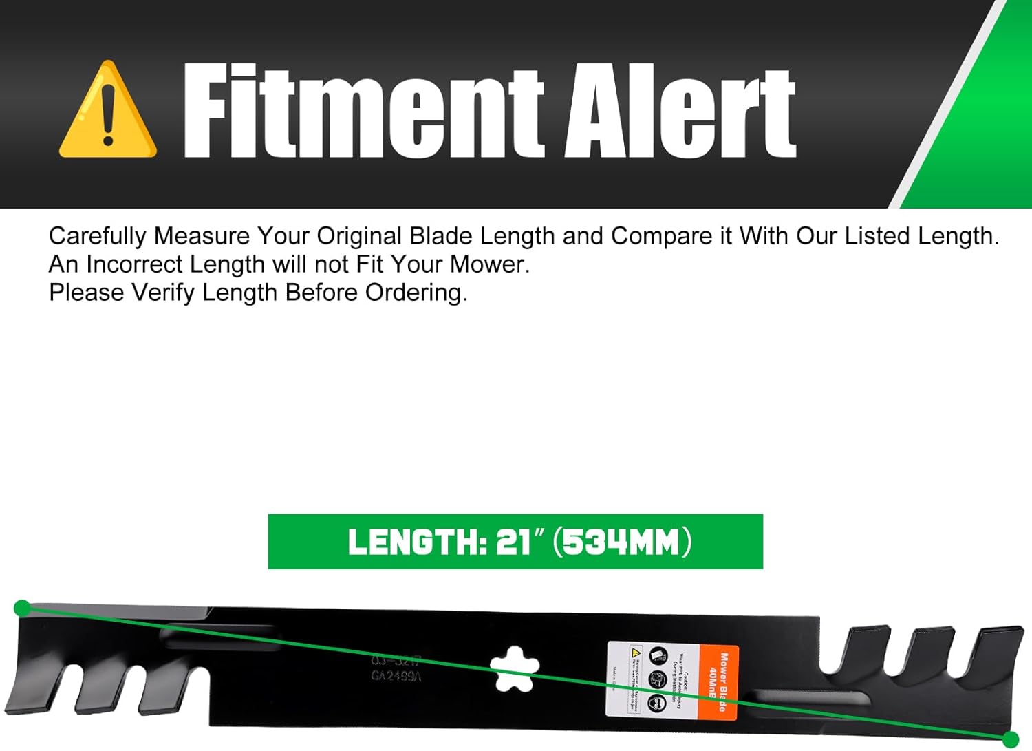 42 inch Deck Craftsman Mower Mulching Blades Replacement 134149 | Fit 138971 532138971,Craftsman LT1000 LT2000