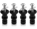 3/8" Dia Toilet Seat Screws Replacement Kit for Select Kohler One-Piece Toilet - Top Mount Hinges Toilet Bolts with Rubber Anchor Nuts, Compatible with Kohler Toilet Seat Parts K-84999 & K-85040-4PC