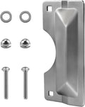 U 9496 Latch Guard Plate Cover 3x7in. Protect Against Forced Entry(1Silver) | Stainless Steel Door Security Strike