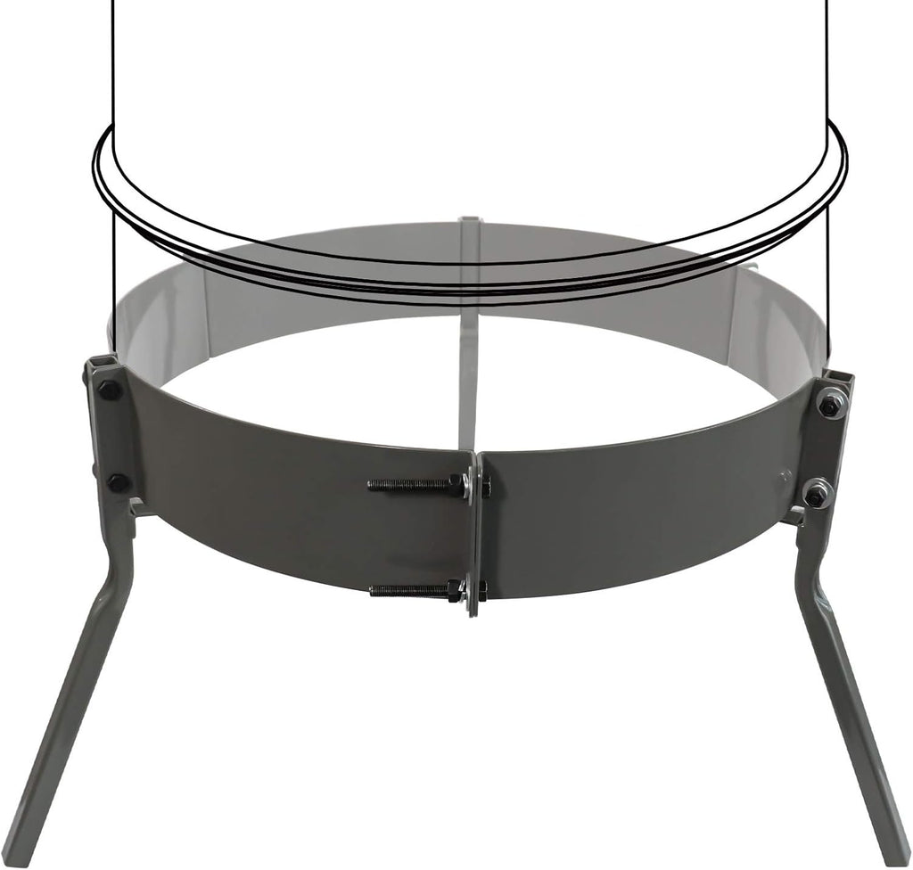 Deer Feeder 55 Gallon Barrel Band Leg Mounting Kit