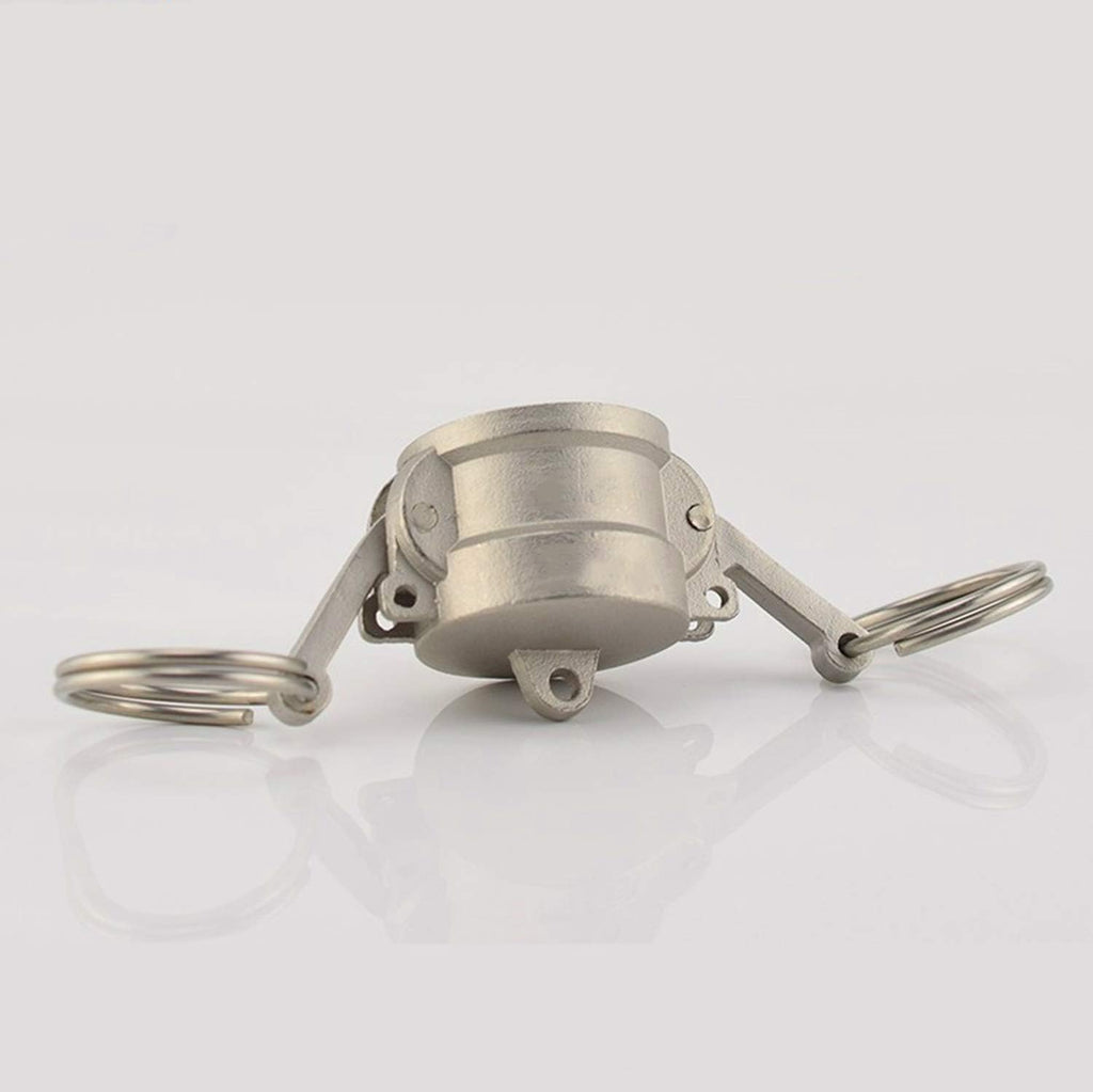 2PCS Cam and Groove Fitting, Aluminum, Type DC, 1" Dust Cap, with 2PCS Camlock Gasket Fitting
