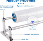 21.6 Inch Manual Table Stretch Film Dispenser Wrapping Machine