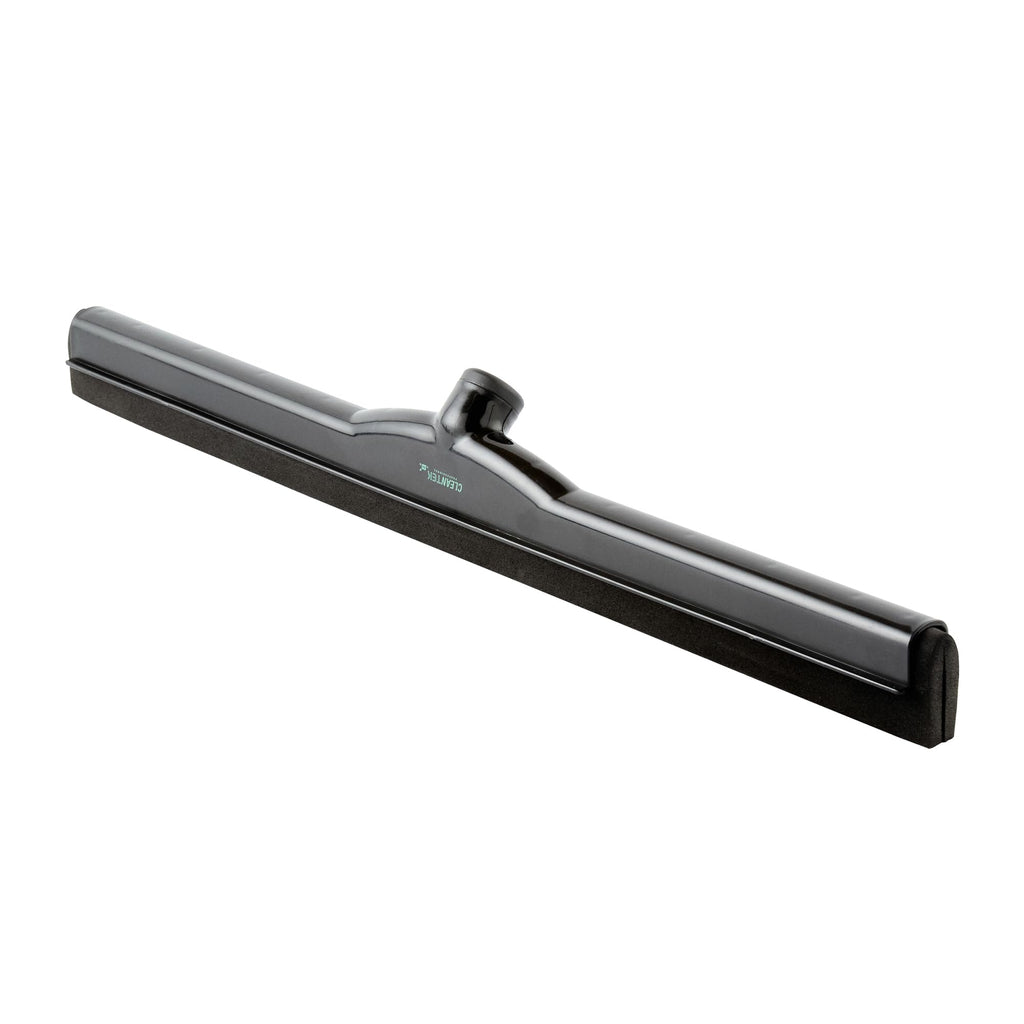 24 In Black Plastic Floor Squeegee, Foam Blade, 1 Ct