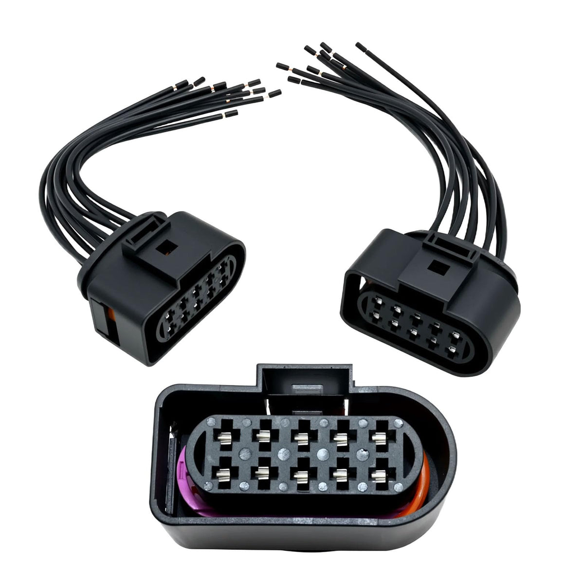 2 Pcs Headlight Pigtail Connector Compatible with Kenw0rth T680