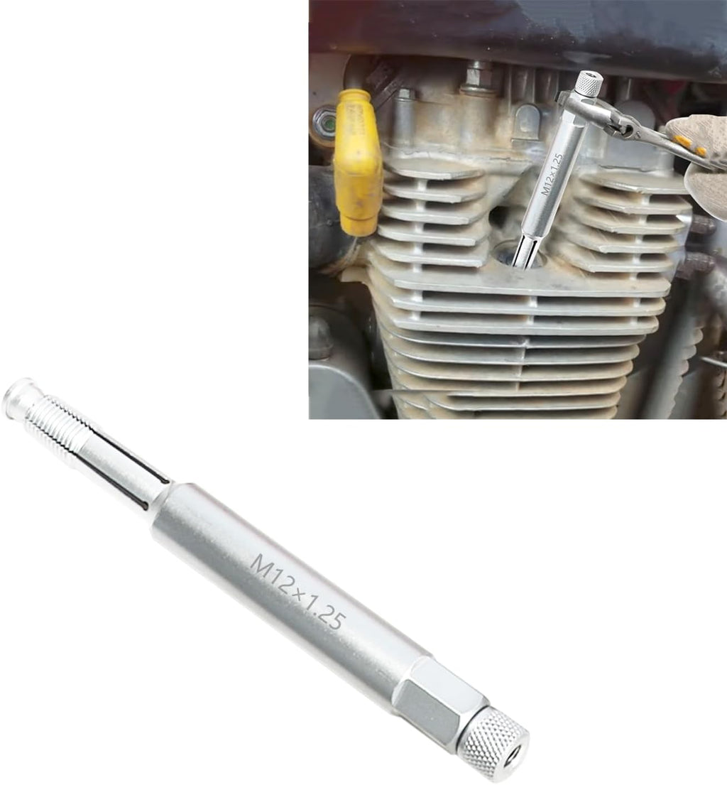 DPTOOL 12mm Back Tap Spark Plug Thread Repair Tool M12x1.25 Thread Chaser