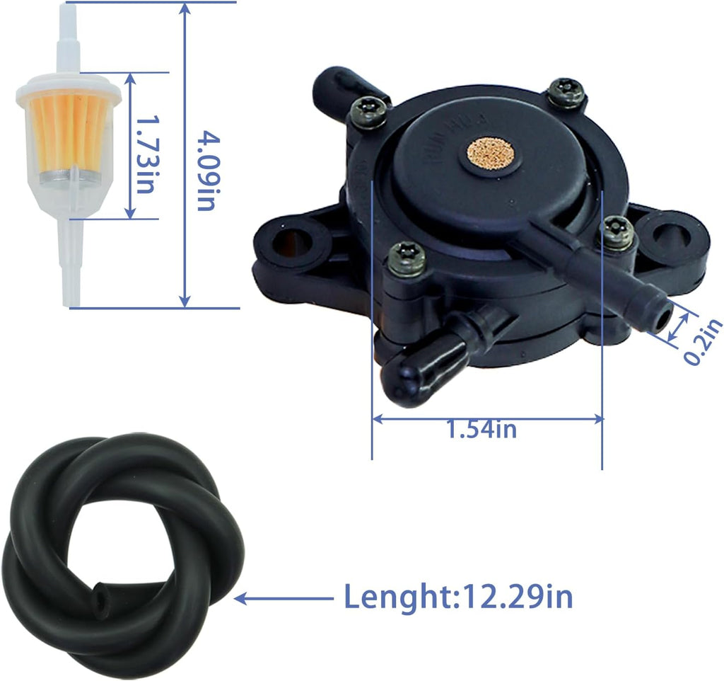 139-0684 127-9206 Fuel Pump for Toro Exmark TimeCutter SW 4200 SS 4250 SW 5000 MX 4250 SW 5425 SWX 4250 Riding Mower, 122cm 48in 52in TITAN HD 1500 or 2000 Series Riding Mower