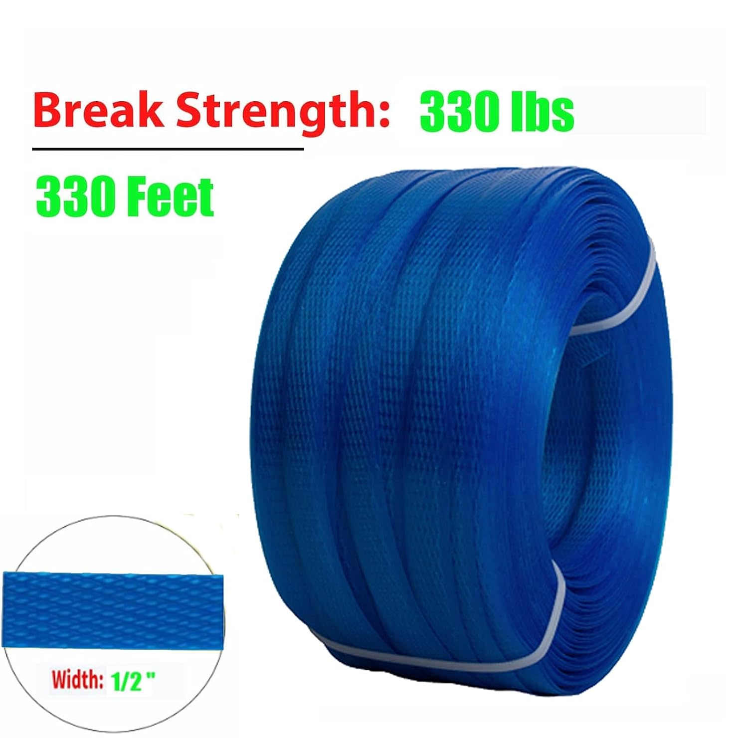 Packaging Banding Strapping Kit, Pallet Poly Strapping Kit | Tensioner Tool Sealer, Banding Tool, 4000" Length x 1/2"