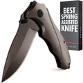 Pocket Knife for Men - Best Folding Knives with Glass Breaker and Pocket Clip - Tool for Tactical Camping Hunting