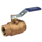 NIBCO Fig No T-585-70, 1-1/2 in. Two-Piece Bronze Ball Valve, Full Port, Threaded