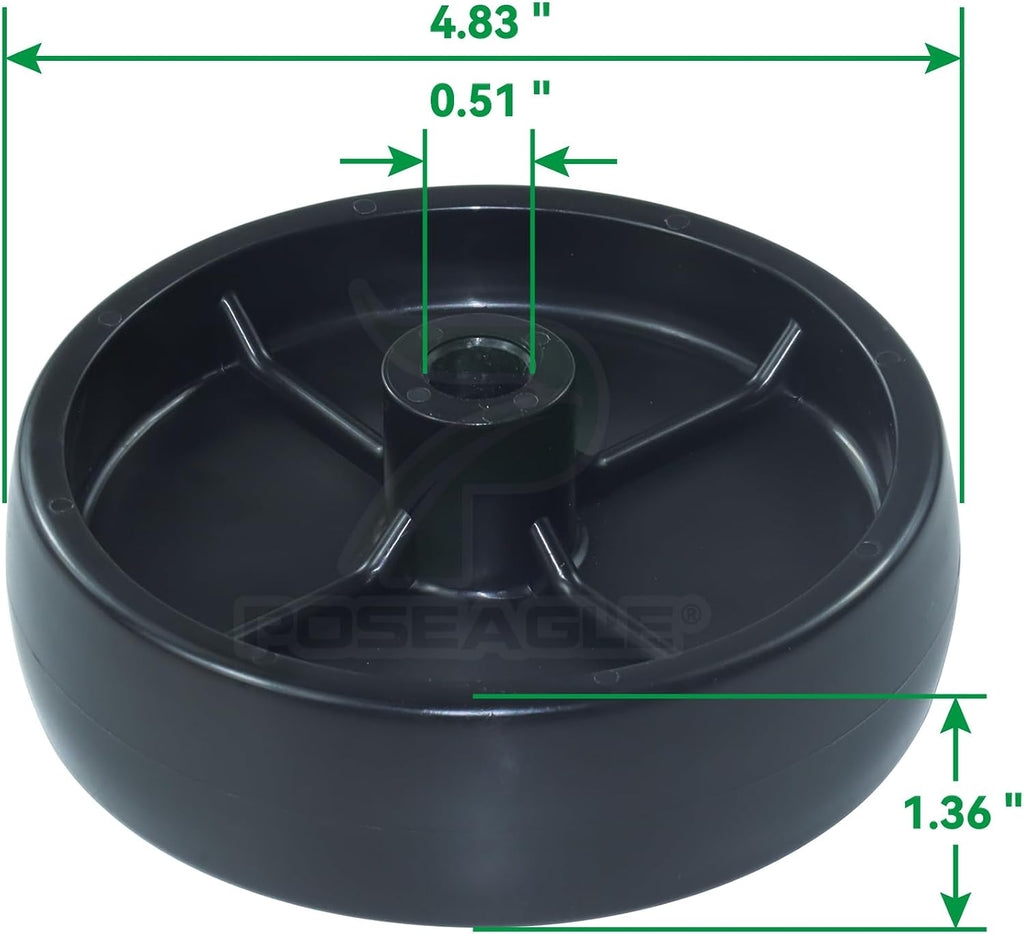 2 Pack 734-0973 Deck Wheel for Cub Cadet LT1050 XT1-LT46 Lawn Deck