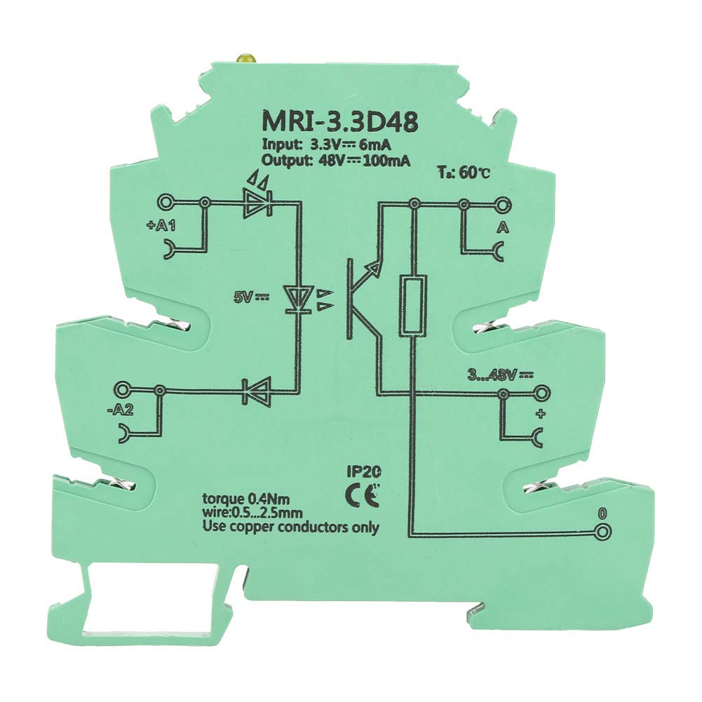 Optocoupler PLC Relay Module, 3.3V DC 6.2mm Ultra Thin