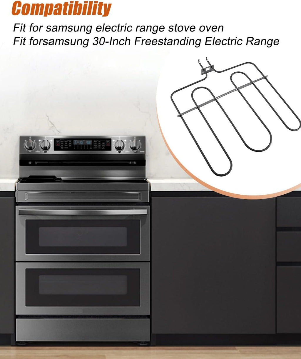 DG47-00045A Broil Element Heater Fit for Samsung Electric Freestanding Range Oven Heating Element Replace AP5577663 3553995 PS4240842 EAP4240842