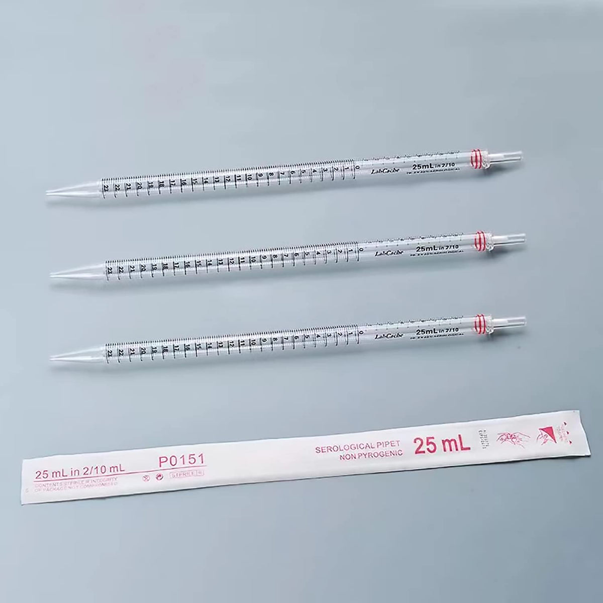 Serological Pipette - 25ml/Red,Individually Wrapped(Case of 50)