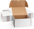 12x10x6 White Shipping Boxes Set of 15, Corrugated Cardboard Mailer Boxes for Packaging Small Business Mailing Gifts