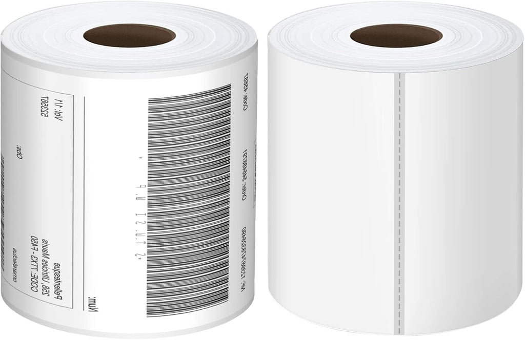 Thermal Labels 4x6 Roll - 500 Direct Thermal Perforated Postage Shipping Labels for Rollo, Zebra, MUNBYN and Polono
