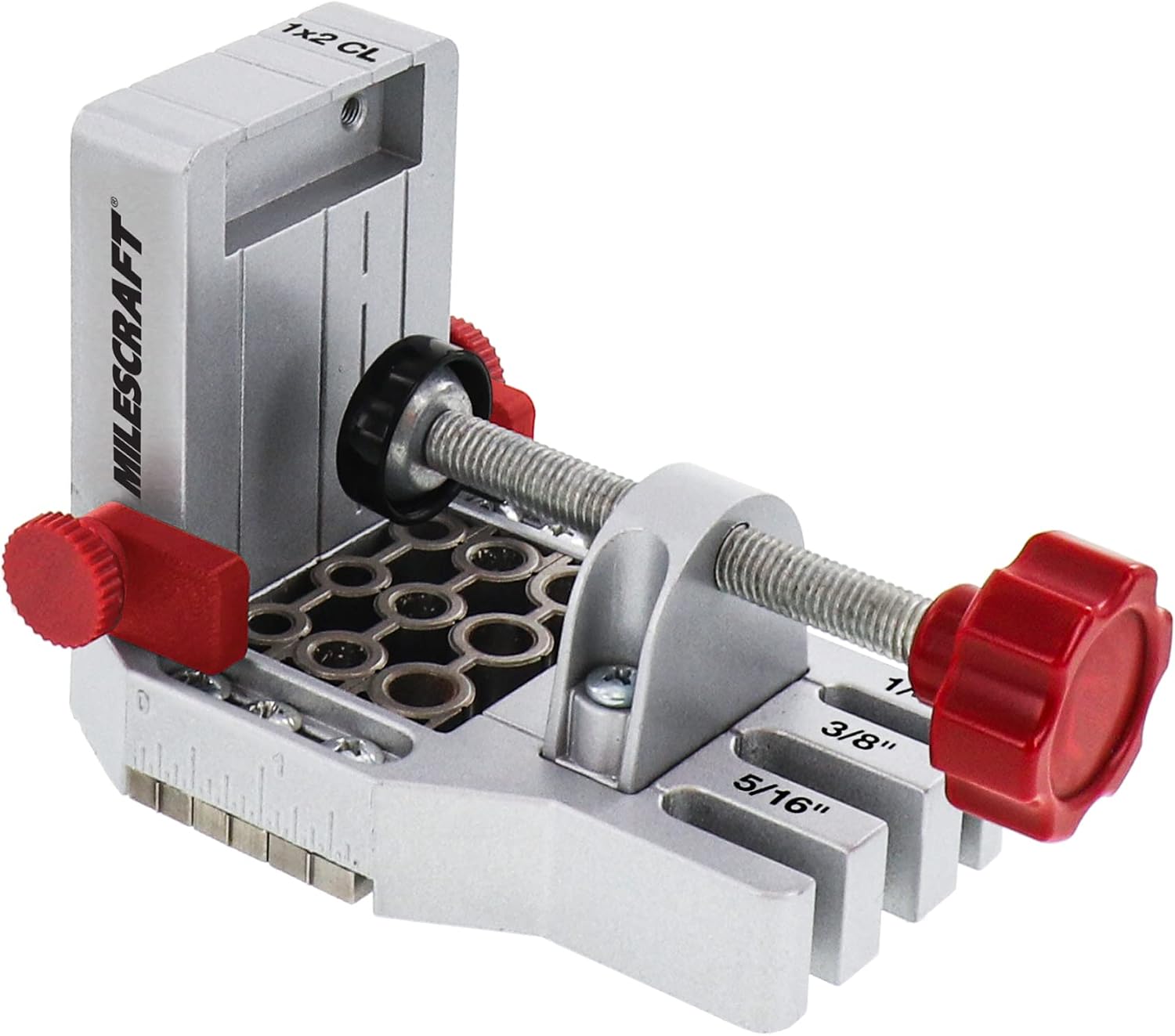 1334 Joint Master – Self-Clamping Aluminum Doweling Jig. Creates Edge, Corner, and Surface Joints. Includes Centering