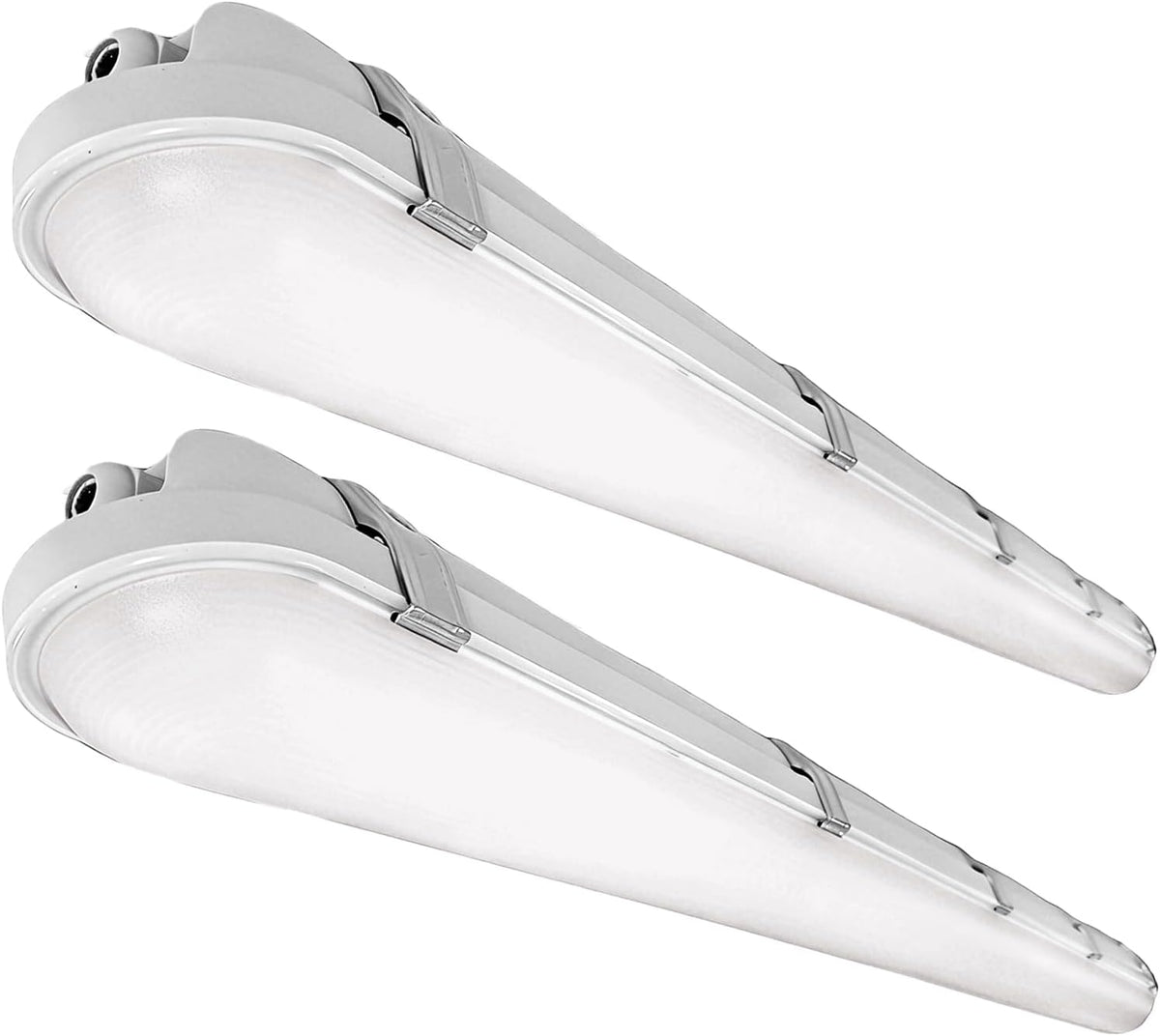 4FT LED Vapor Tight Lights, 60/50/40W 3/4/5000K Adjustable, 2Pack