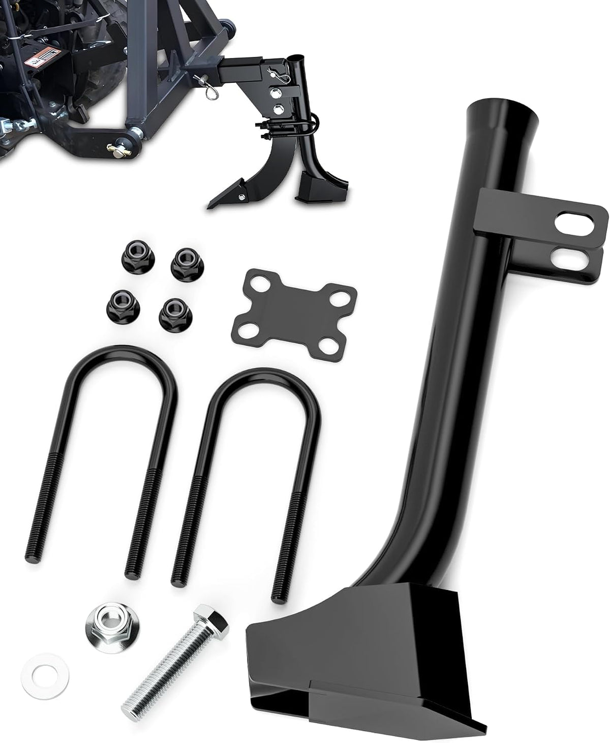 Pipe Layer Attachment Fits Hitch Mounted Ripper Trencher Accessories, Flexible Pipe Layer Fits Any 3-Point Ripper