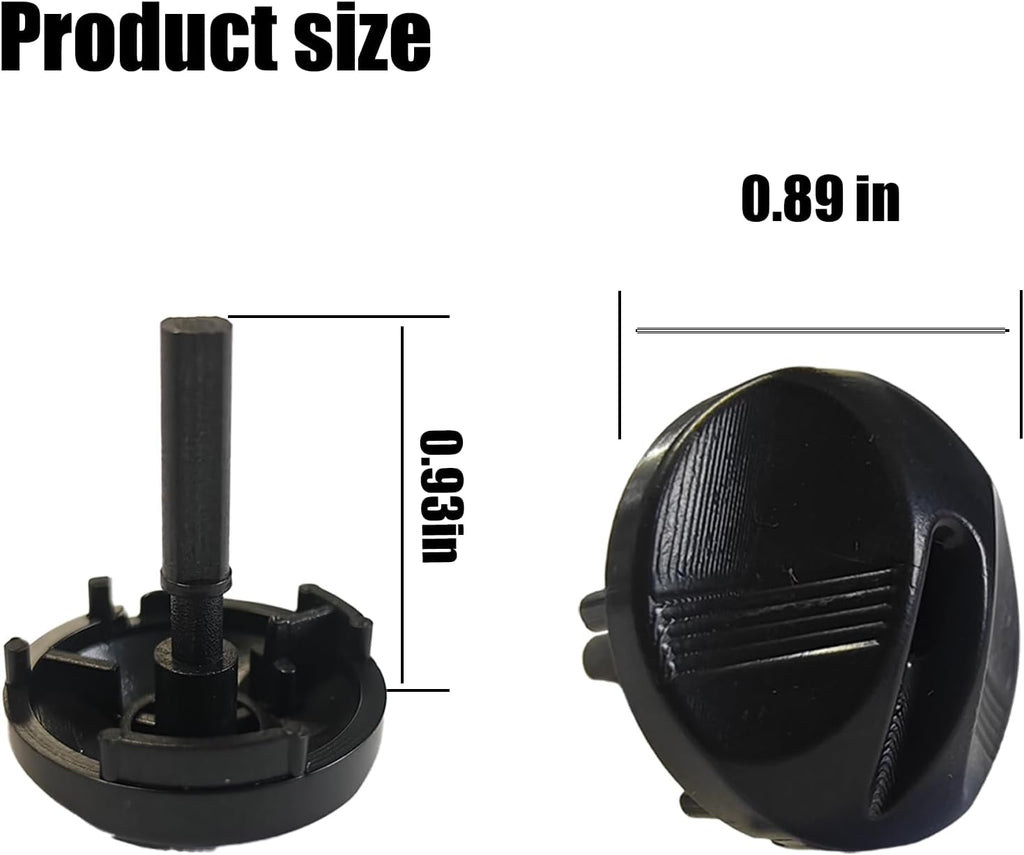 1-Pack Black Control Dial Knob Compatible with Honeywell Water Heater Gas Valve,w/Spring. Plastic Control Dial Knob Replacement parts for Water heater,Fit for WV8840B,WV8840A,WV8840B1110 And More