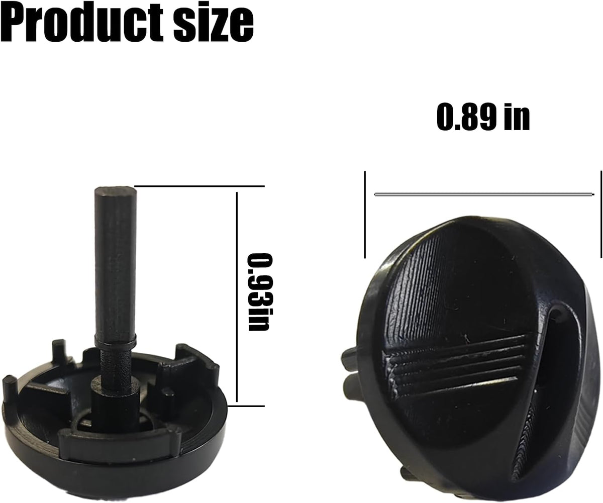 1-Pack Black Control Dial Knob Compatible with Honeywell Water Heater Gas Valve,w/Spring. Plastic Control Dial Knob Replacement parts for Water heater,Fit for WV8840B,WV8840A,WV8840B1110 And More