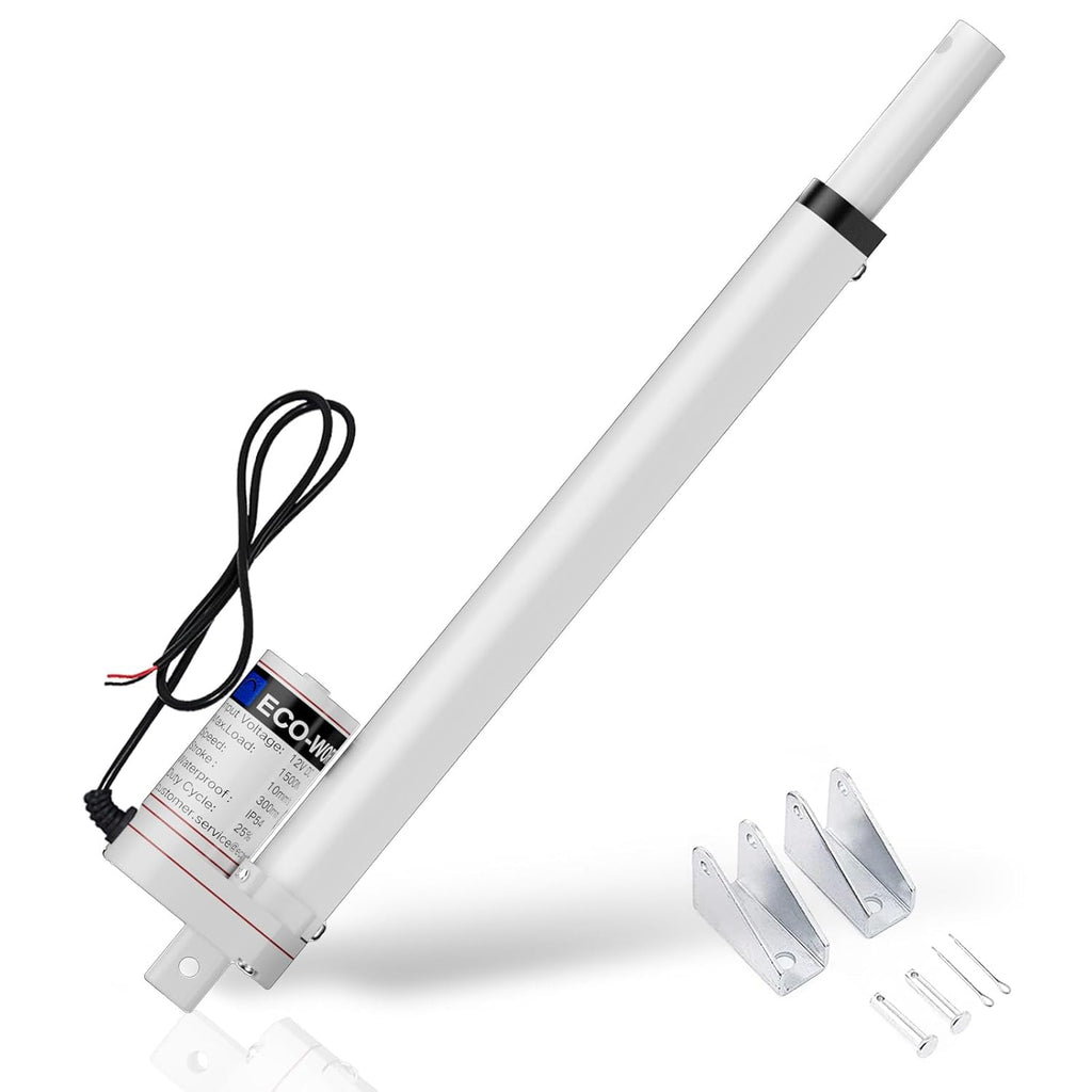 ECO-WORTHY Heavy Duty 330lbs/1500N Solar Tracker Linear Actuator Multi-Functions (12V, 14") IP54 Waterproof Linear Motion Actuator