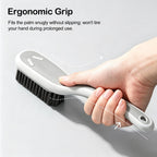 Soft Bristle Scrub Cleaning Brush 3 Pack Laundry Brush Gray White