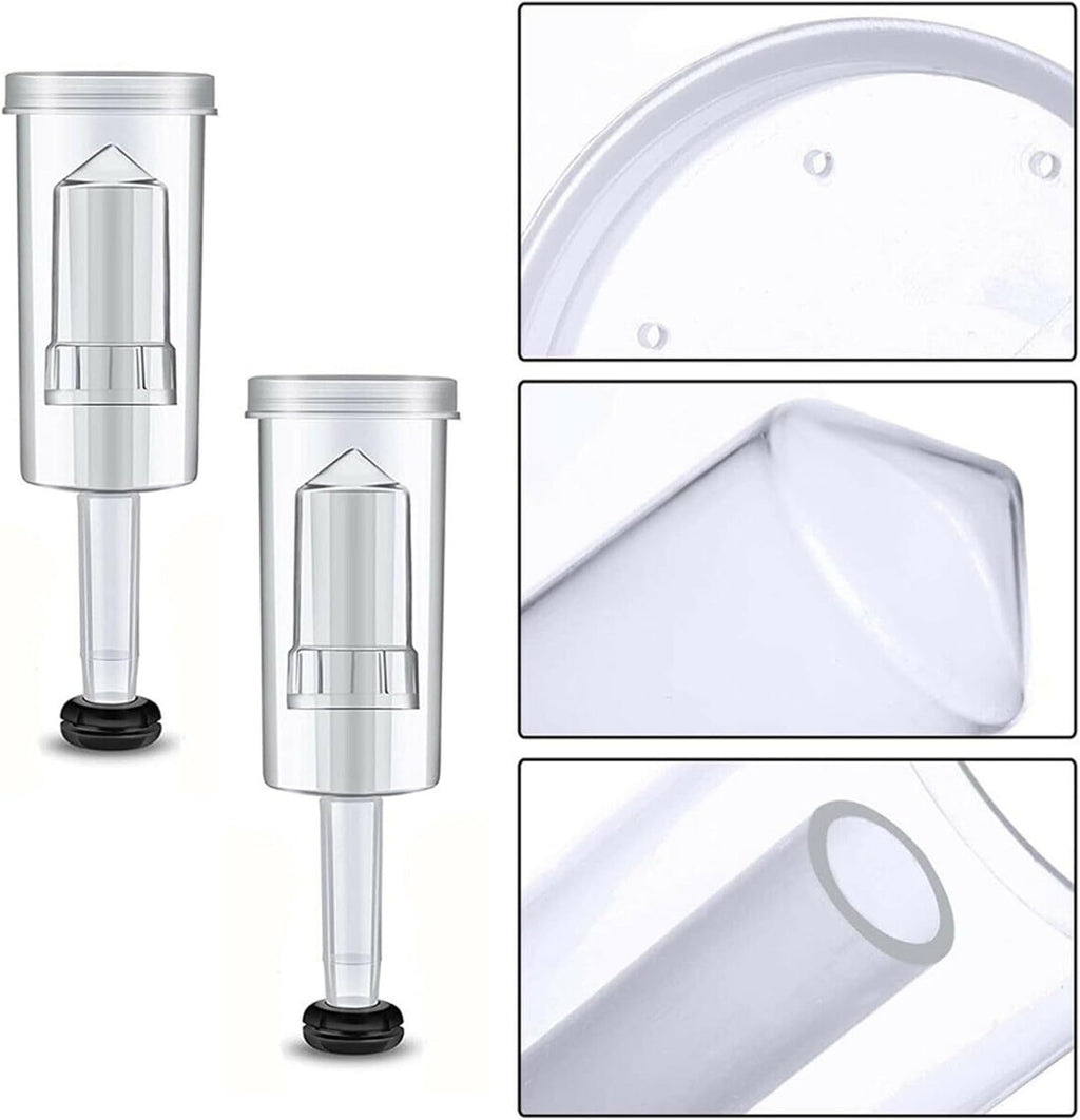 3-pcs Airlock Set with Grommet Brewing | Wine Making and Fermentation, PP Plastic with Silicone Seal, 1/2 in Lid Hole