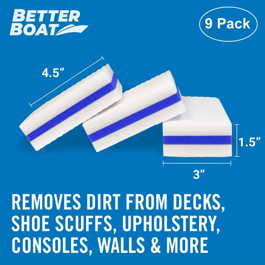 Boat Erasers by Better Boat, Cleaning Sponge for Scuff Marks and Grime