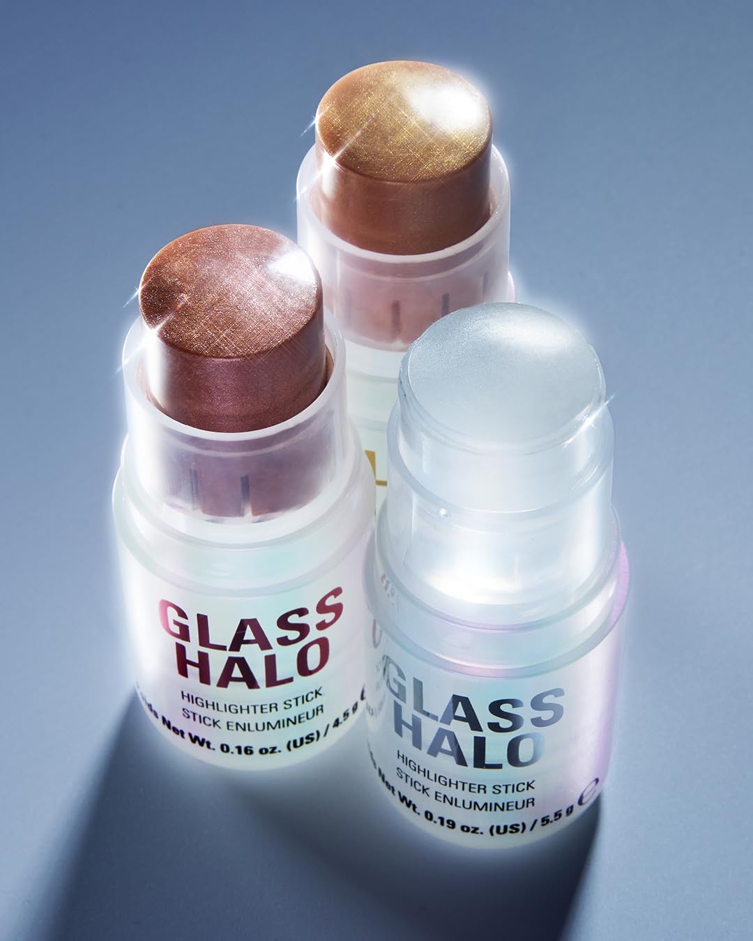 Revolution Glass Halo Highlighter Stick for Face & Body, Clear Glow