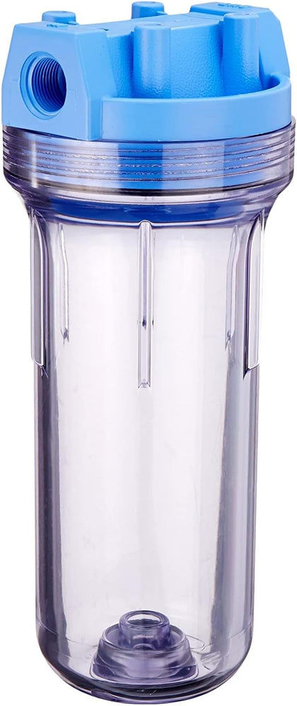 Pentair Pentek 150072 Standard Clear Filter Housing, 3/4" NPT, Fits 10" x 2.5" Cartridges, NSF Certified, 125 PSI
