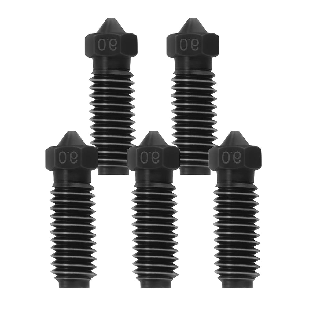 5Pcs 0.6mm Hardened Steel Nozzle for Anycubic Kobra S1/Kobra 3/Kobra 3 V2, 3D Printer Accessories Extruder Hotend