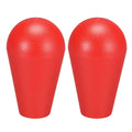 Ellipse Oval Joystick Head Rocker Ball Top Handle Arcade Game DIY Parts Replacement Red 2Pcs