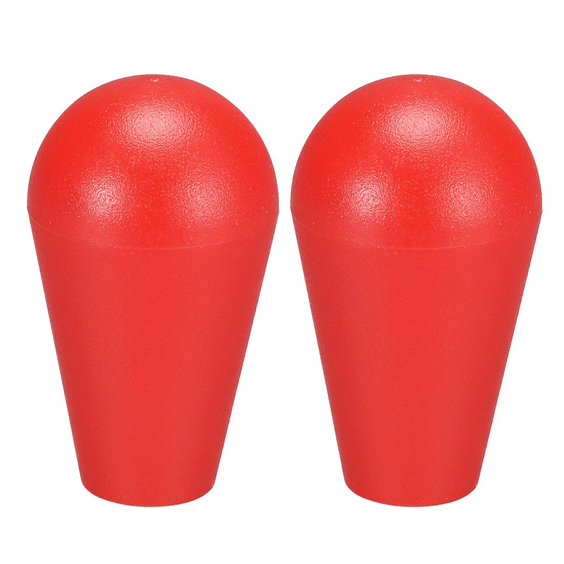 Ellipse Oval Joystick Head Rocker Ball Top Handle Arcade Game DIY Parts Replacement Red 2Pcs