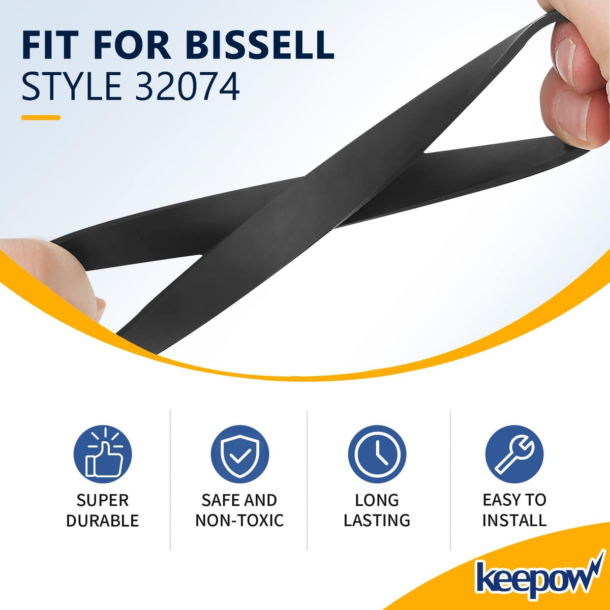 KEEPOW Replacement Belts Compatible with Bissell Powerlifter