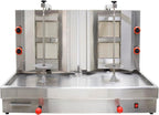 Gas Shawarma Grill Machine, 2 Burners x 2 Rotating Cook Station
